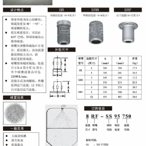 流量實心錐噴嘴-SR